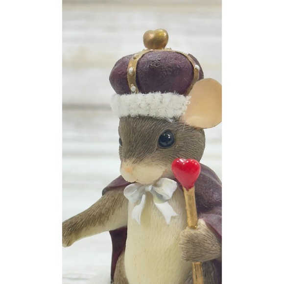 Fitz & Floyd Charming Tails King of My Heart 84/113 Mouse Figurine - Picture 3 of 6